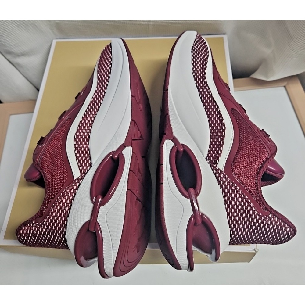 Michael Kors Women's Toni Trainer Textile /leather upper‎ Mulberry US 7 sneakers - Picture 5 of 11